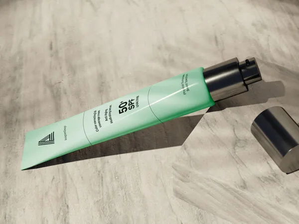 Free Cream tube mockup