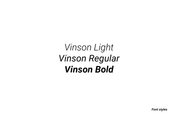 Vinson presentation of this free rounded font