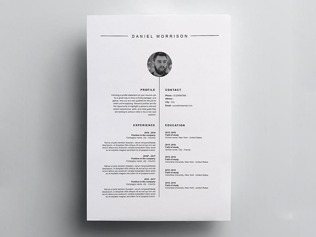 Free CV template