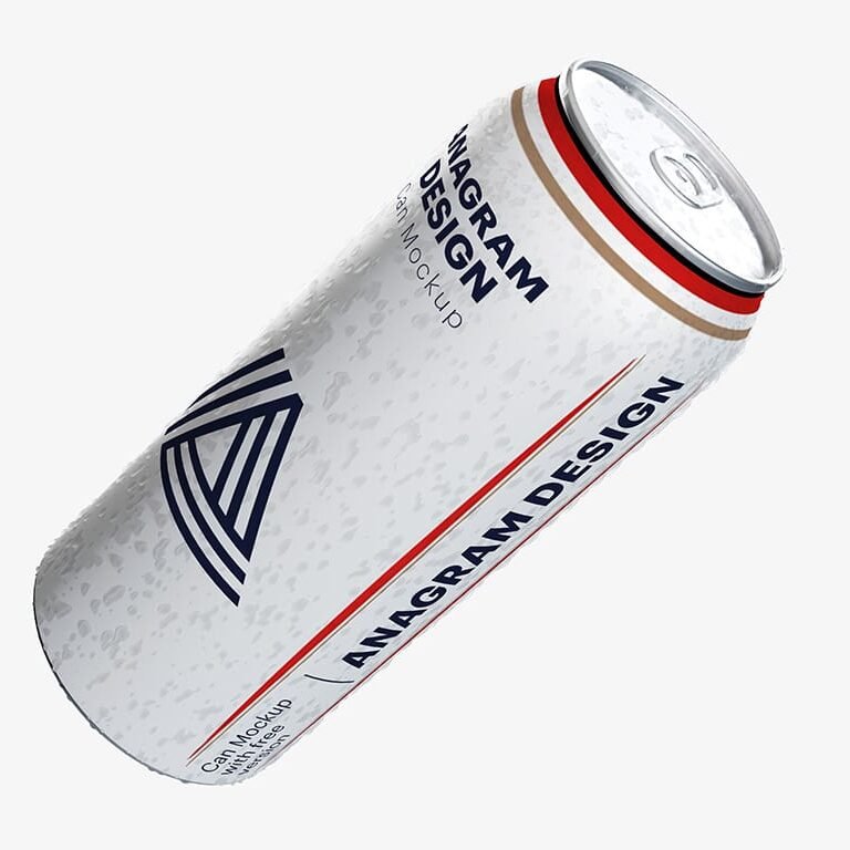 Free Beer Can mockup