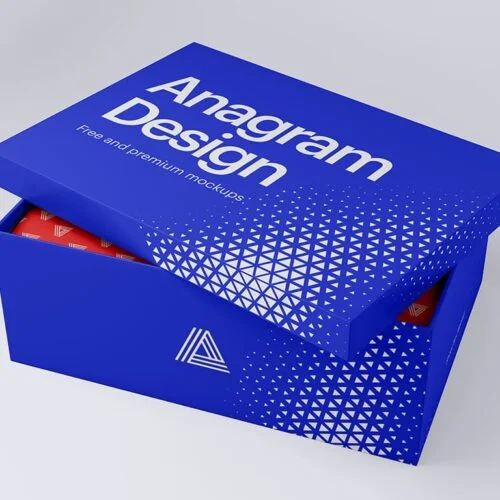 free shoes box mockup
