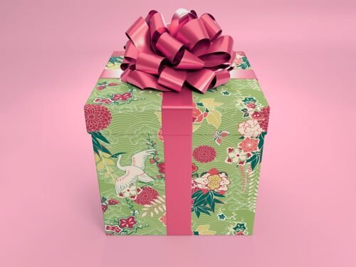 free Christmas present mockup