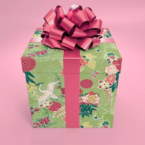 free Christmas present mockup