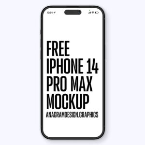 Iphone 14 pro max free mockup