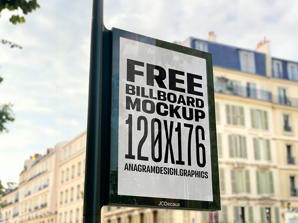 Free Paris Billboard Mockup