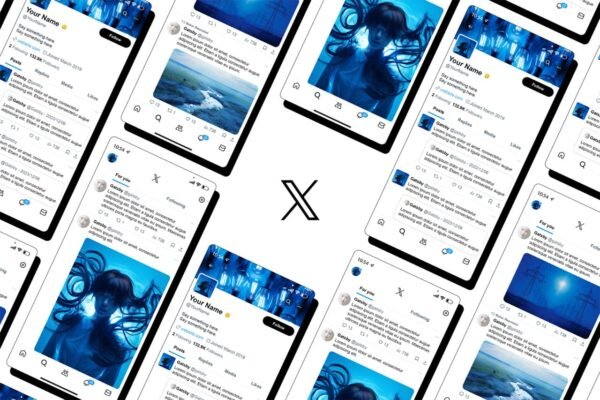 X Twitter Template preview, photoshop psd