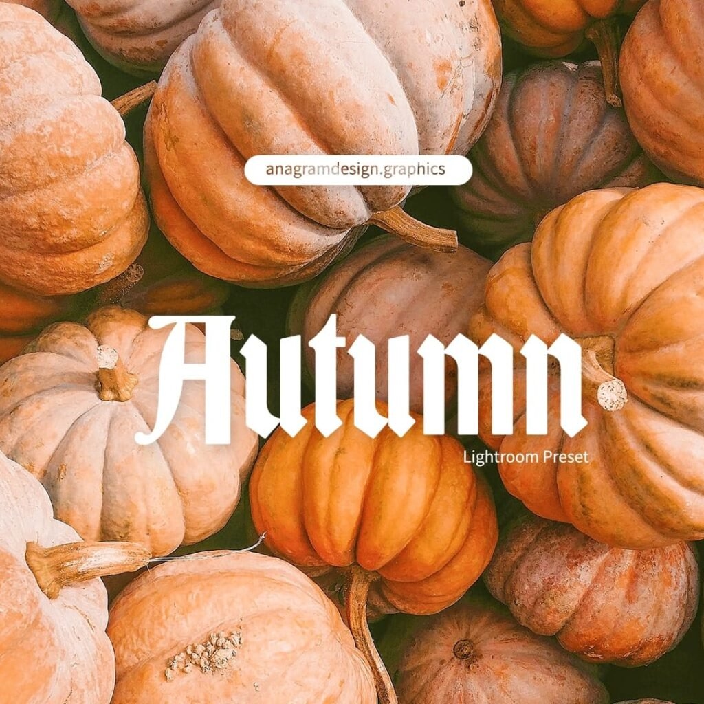 Pumpkin with an autumn Preset applied