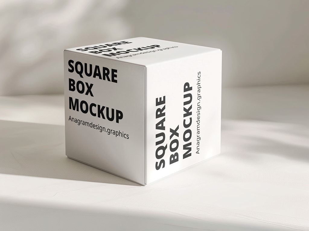 square box mockup preview