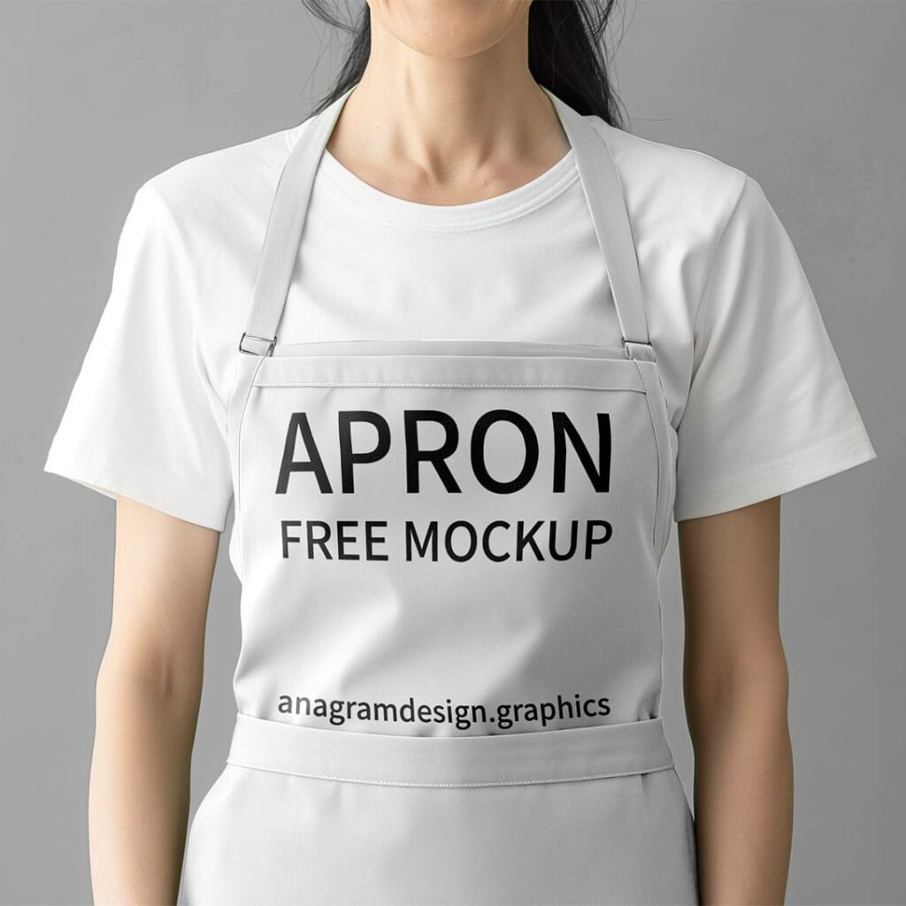 Close up on apron Free Mockup