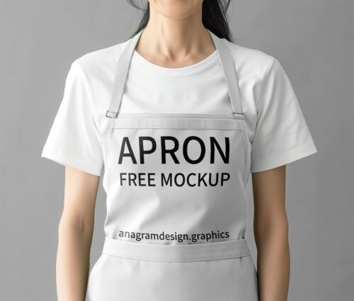 Close up on apron Free Mockup