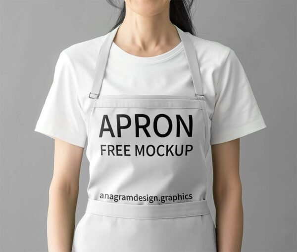 Close up on apron Free Mockup