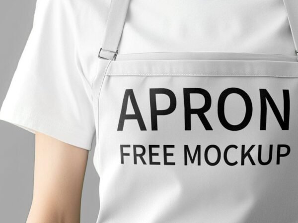 Close up on apron Free Mockup