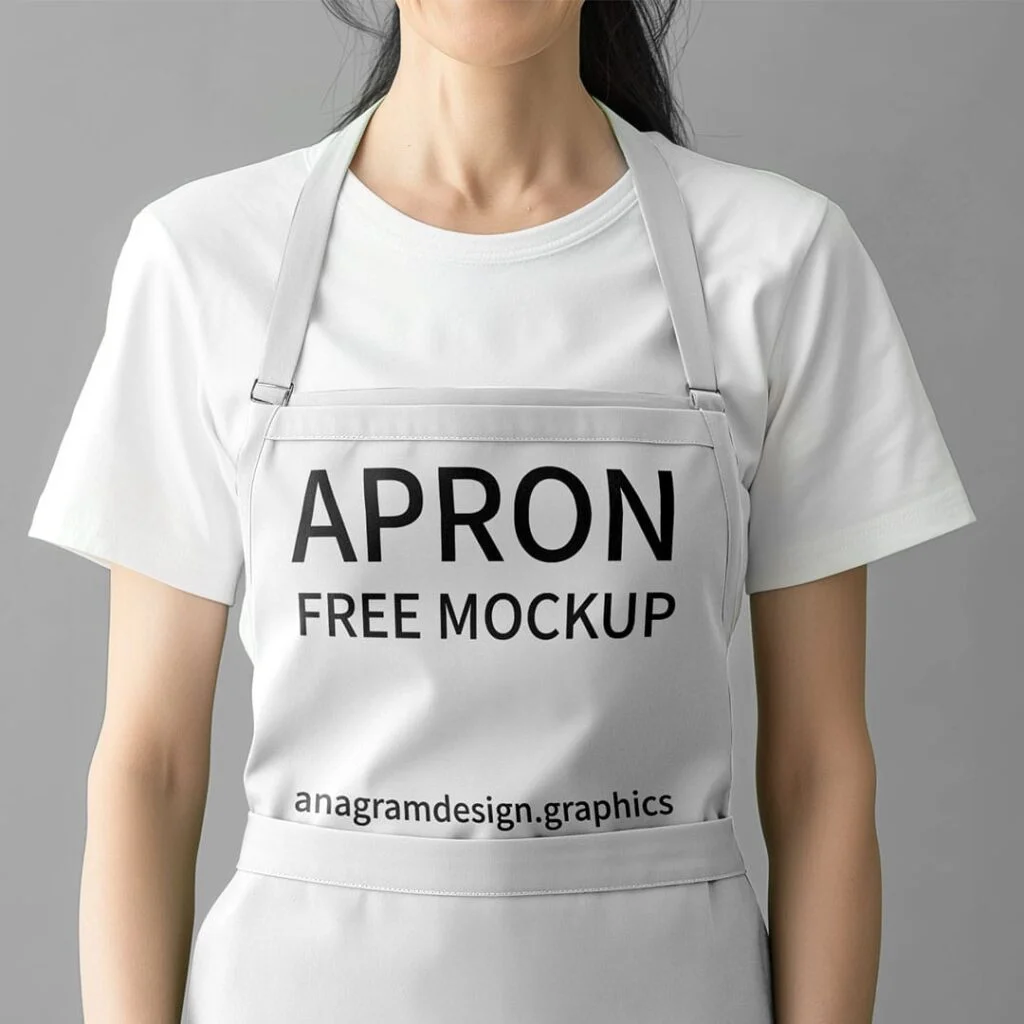 Close up on apron Free Mockup