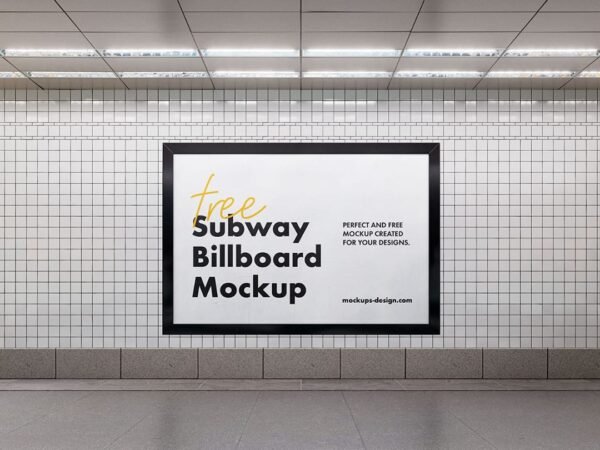 8 Free Subway Billboard Mockups - AnagramDesign