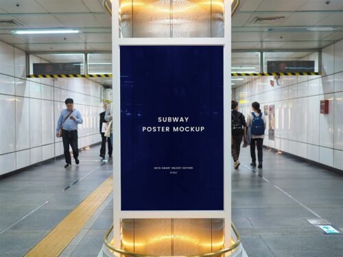 8 Free Subway Billboard Mockups - AnagramDesign