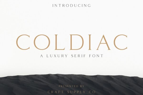 Coldiac, free luxury font