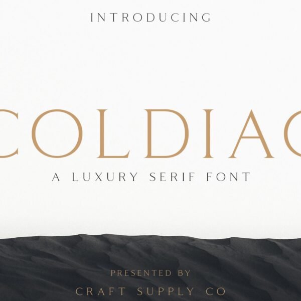 Coldiac, free luxury font