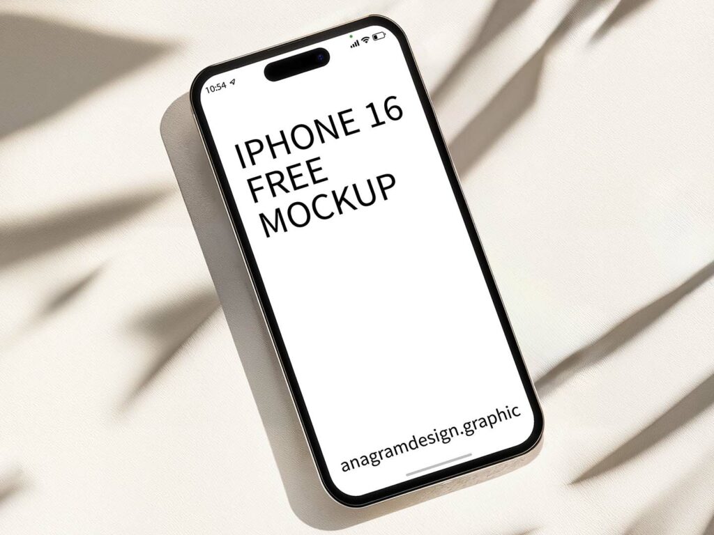 iPhone 16 Free Mockup