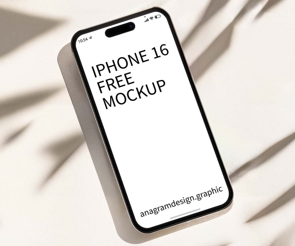 iPhone 16 Free Mockup