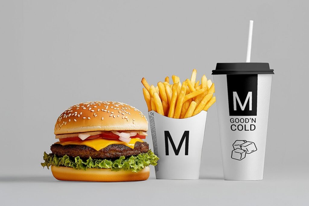 fast food branding mockup