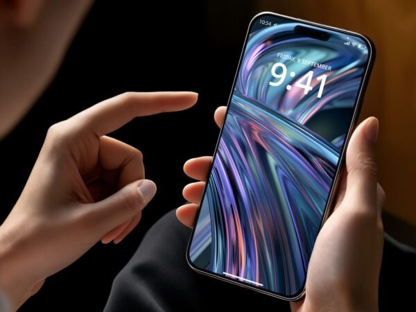 someone holding an iPhone 16 Pro Max Free Mockup