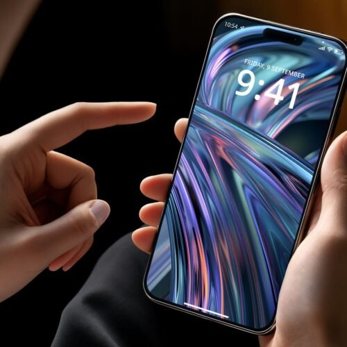 someone holding an iPhone 16 Pro Max Free Mockup