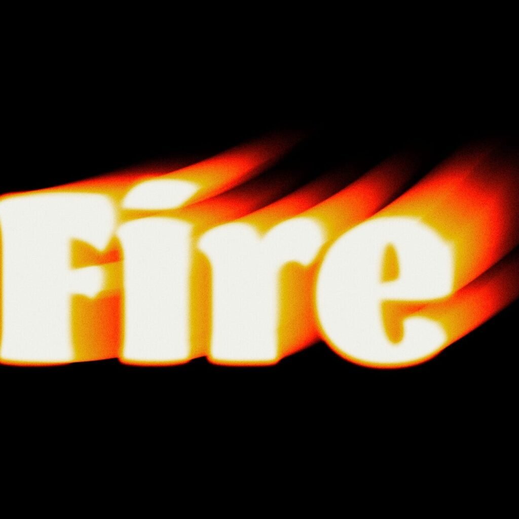 Fire text Effect
