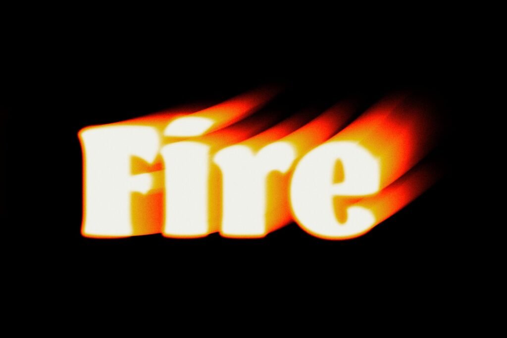 Fire text Effect