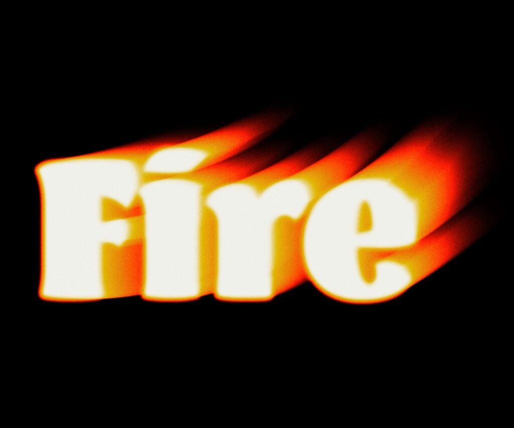 Fire text Effect