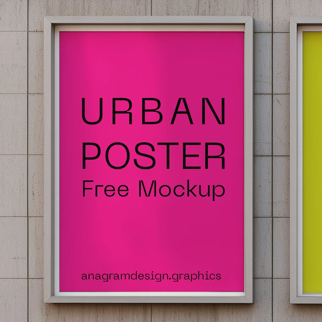pink urban poster