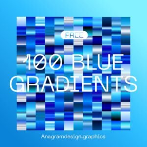 Blue Photoshop gradients