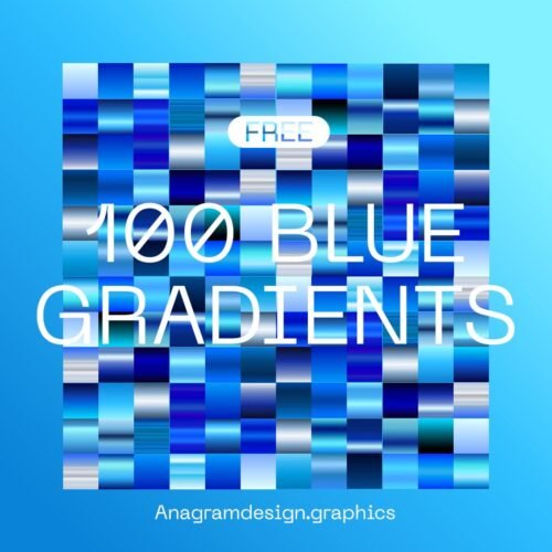 Blue Photoshop gradients