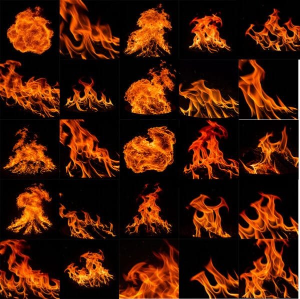 50 fire textures details