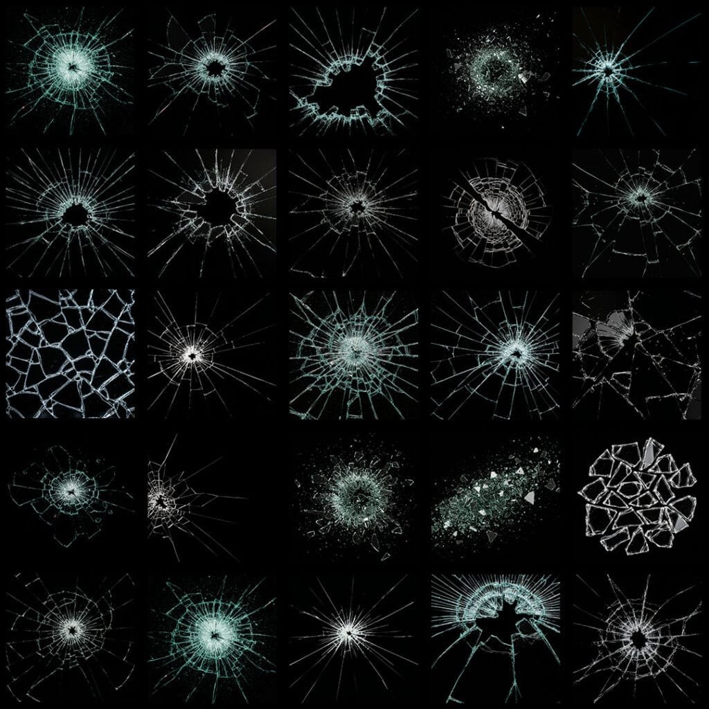 25 Shattered glass textures