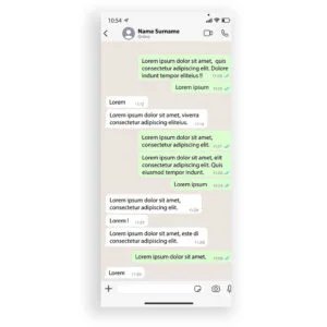 Whatsapp conversation template