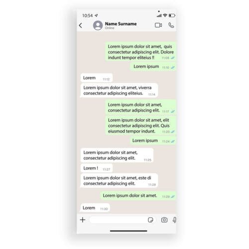 Whatsapp conversation template