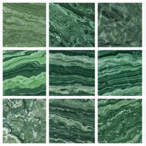 9 green marble textures