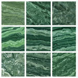 9 green marble textures