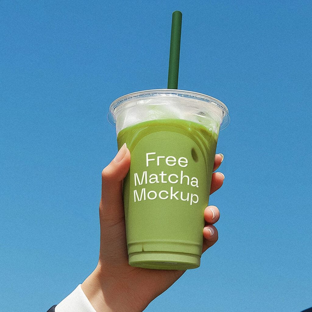 Matcha Plastic Cup Mockup