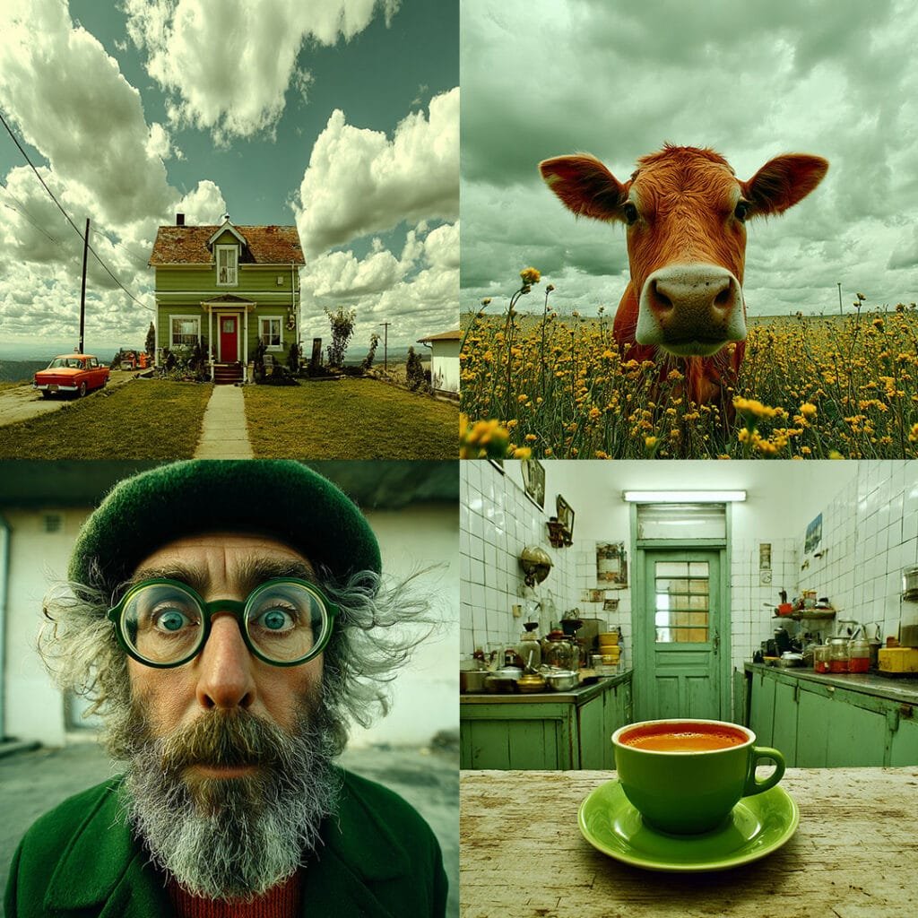 Wide-Angle Green Haze