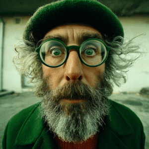 wide angle portrait