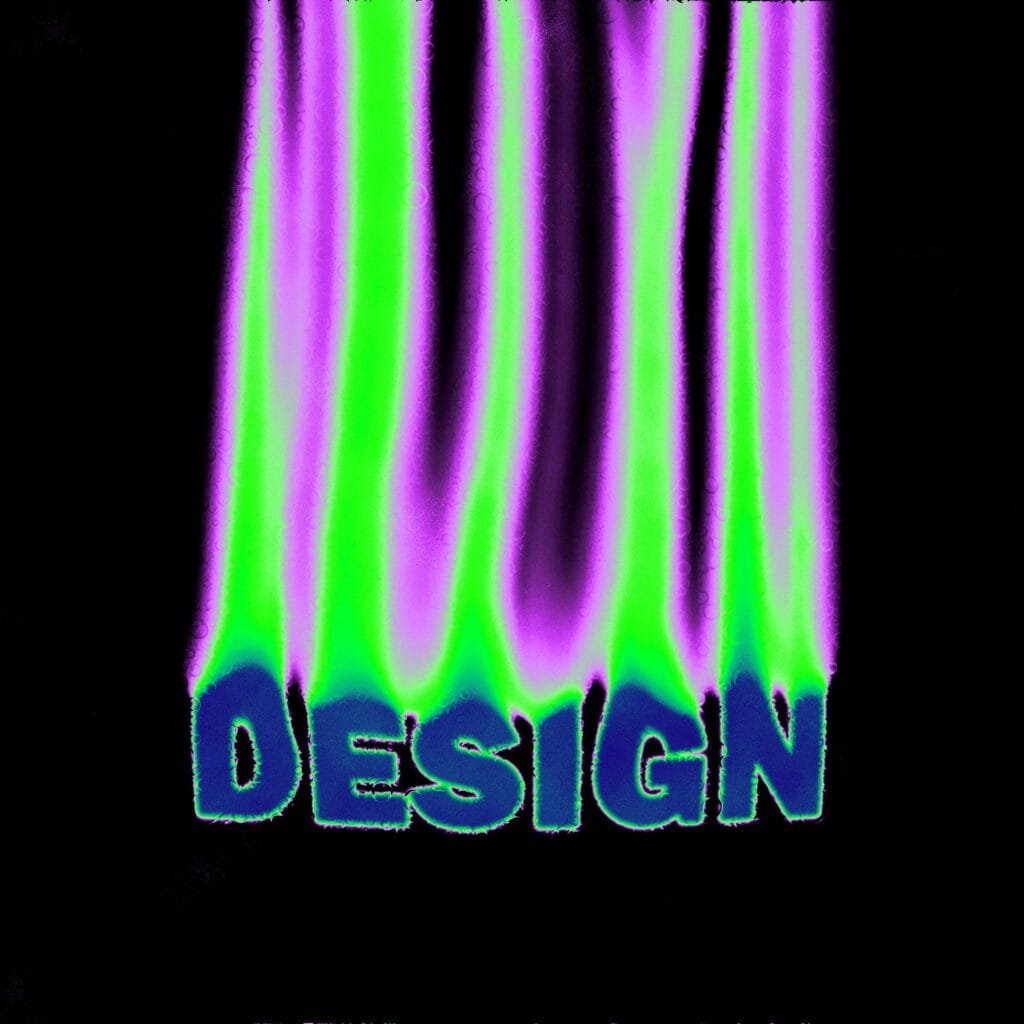 Neon dripping text effect