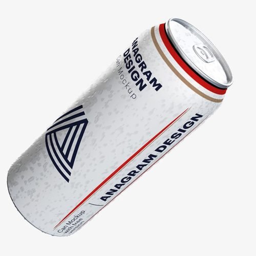 Free Beer Can mockup