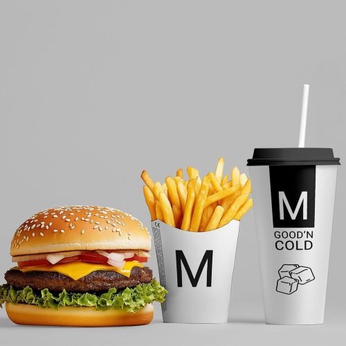 fast food menu mockup