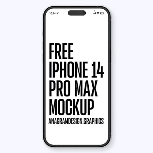 free iPhone 14 Pro Max mockup
