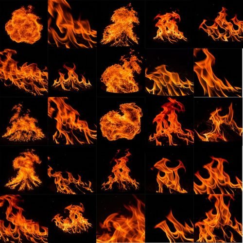 50 fire textures details