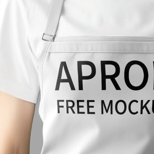 Close up on apron Free Mockup