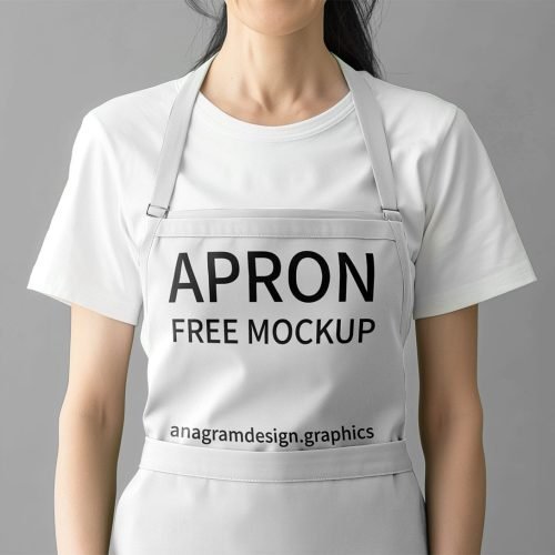 Close up on apron Free Mockup