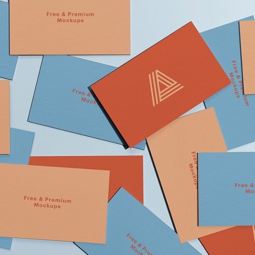 free business cards mockup