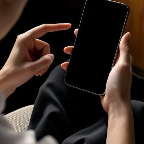 someone holding an iPhone 16 Pro Max Free Mockup